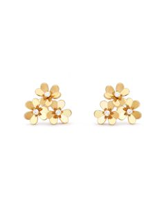 Gold Flower design Earring