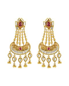Exclusive Pink Layered Earring